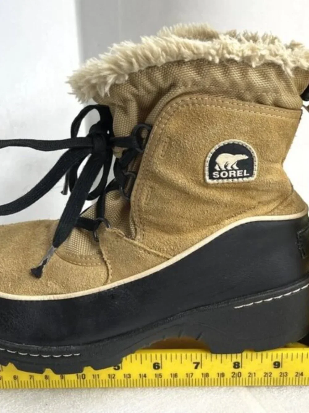 Sorel Tivoli Beige NY2636-373 Insulated Waterproof Duck Snow Boots Youth Girls 5